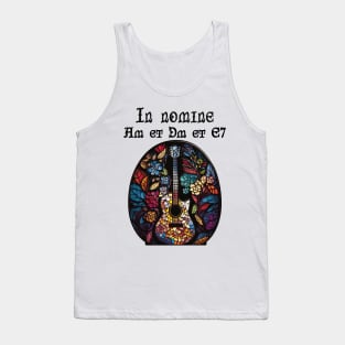 Funny Guitar Gift Retro Vintage Music Guitar Tank Top